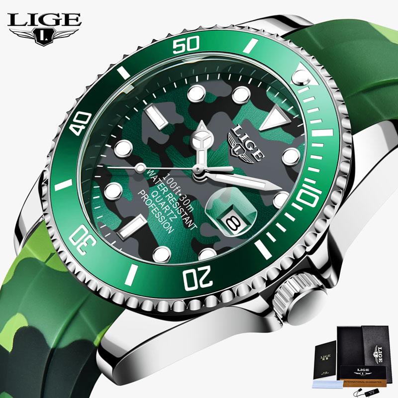 Wristwatches LIGE Watches Mens Big Dial Watch For Men Quartz Wristwatch Waterproof Luminous Sports Clock Relogio Masculino, Silver black
Wristwatches LIGE Watches Mens Big Dial Watch For Men Quartz Wristwatch Waterproof Luminous Sports Clock Relogio Masculino, Silver black