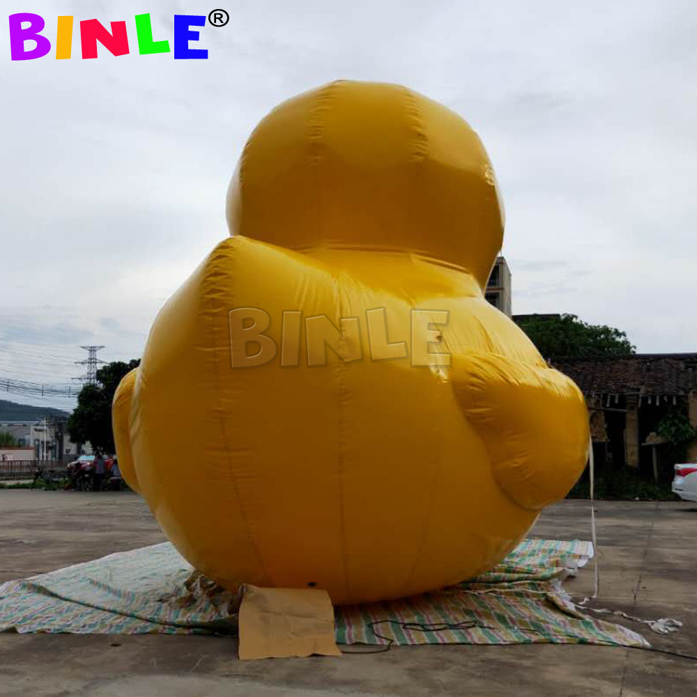 Outdoor Water Advertising Inflatable Yellow Duck Giant Airtight PVC Rubber Animal Toy For Pool Floating Commercial Promotion By Sea US Only