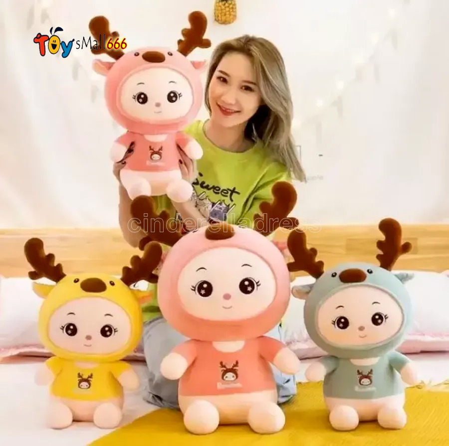 Cute Cartoon Fawn Ragdoll Elk Sika Deer Doll Decoration Pillow Childrens Plush Toy Birthday Gift sxm3, Multicolor
Cute Cartoon Fawn Ragdoll Elk Sika Deer Doll Decoration Pillow Childrens Plush Toy Birthday Gift sxm3, Multicolor