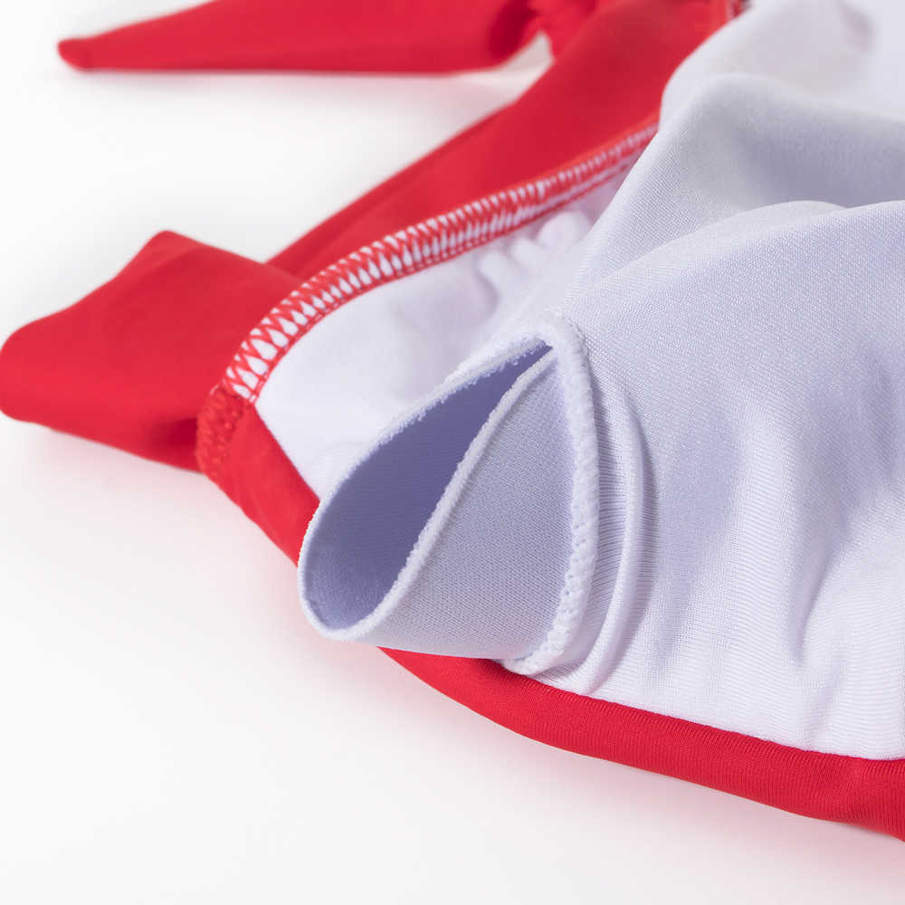 RUUHEE Swimsuit Women Bikini mujer Swimwear High Waist Set Sport Tops Bathing Suit Padded Beach Wear Biquinis 210611