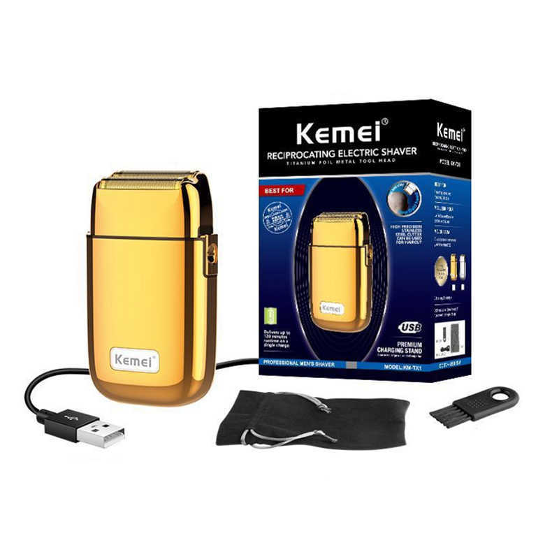 powerful all metal housing electric shaver hair rechargeable bald shaving machine for men beard electric razor finishing fades P0817