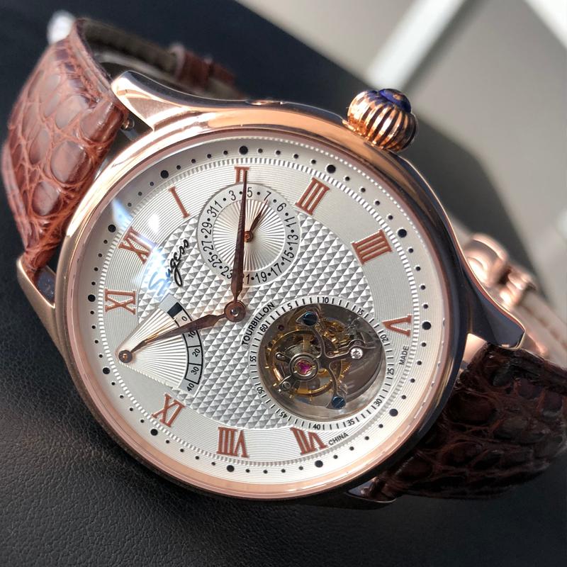 Wristwatches Tourbillon Watch For Men Luxury Casual Brand Sugess Automatic Seagull Movement ST8001 Sapphire Waterproof Business, Gold
Wristwatches Tourbillon Watch For Men Luxury Casual Brand Sugess Automatic Seagull Movement ST8001 Sapphire Waterproof Business, Gold