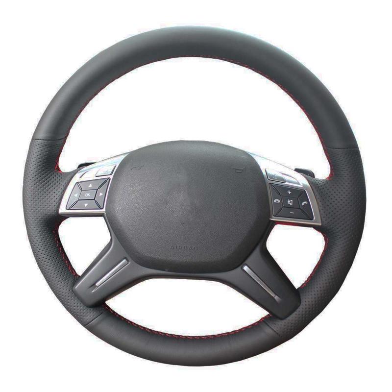 Steering Wheel Covers Hand-stitched Black Leather Car Case For - GL350 ML350 GL500 2013 ML320 2014
Steering Wheel Covers Hand-stitched Black Leather Car Case For - GL350 ML350 GL500 2013 ML320 2014