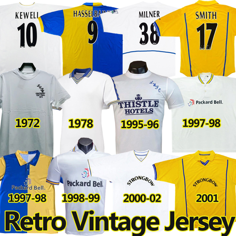 HASSELBAINK LEEDS Retro Soccer Jerseys 1972 78 95 96 97 98 99 00 01 02 United Classic ancient Football shirt SMITH KEWELL HOPKIN BATTY MILNER KEANE Vintage Jersey, Retro 2001
HASSELBAINK LEEDS Retro Soccer Jerseys 1972 78 95 96 97 98 99 00 01 02 United Classic ancient Football shirt SMITH KEWELL HOPKIN BATTY MILNER KEANE Vintage Jersey, Retro 2001