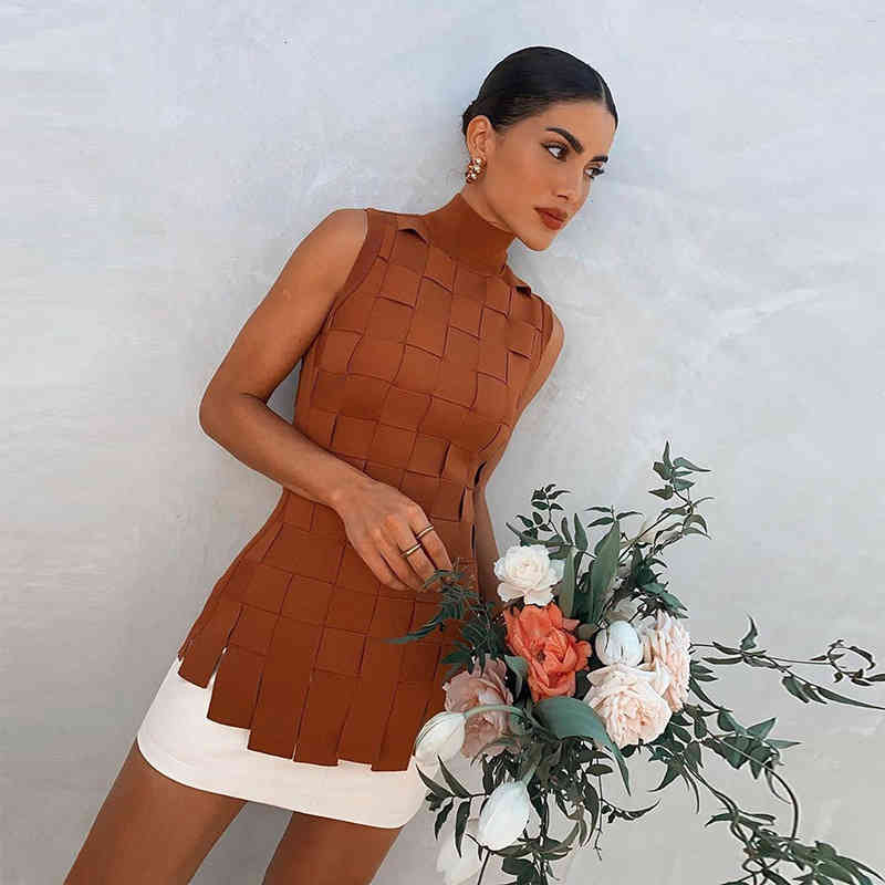Two Piece Dress Ladies Skirt Set women' winter stitched Plaid sleeveless elastic slim fit dress tight two-piece set 92OB, Brick red
Two Piece Dress Ladies Skirt Set women' winter stitched Plaid sleeveless elastic slim fit dress tight two-piece set 92OB, Brick red
