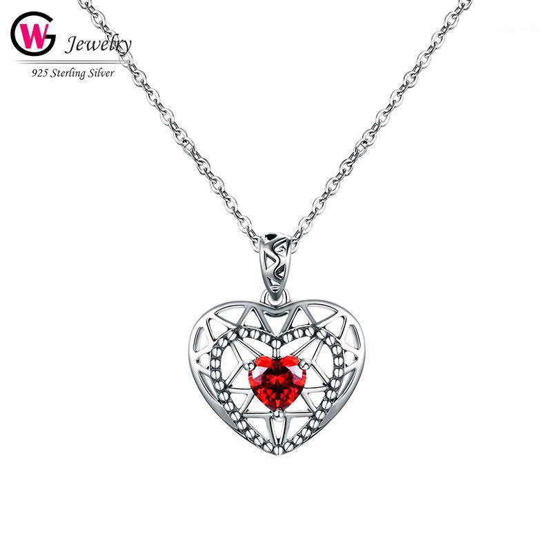 Pendant Necklaces Fashion 925 Sterling Sliver Red CZ Zircon Heart Necklace Female Jewelry Women Hollow Pendants, Silver
Pendant Necklaces Fashion 925 Sterling Sliver Red CZ Zircon Heart Necklace Female Jewelry Women Hollow Pendants, Silver