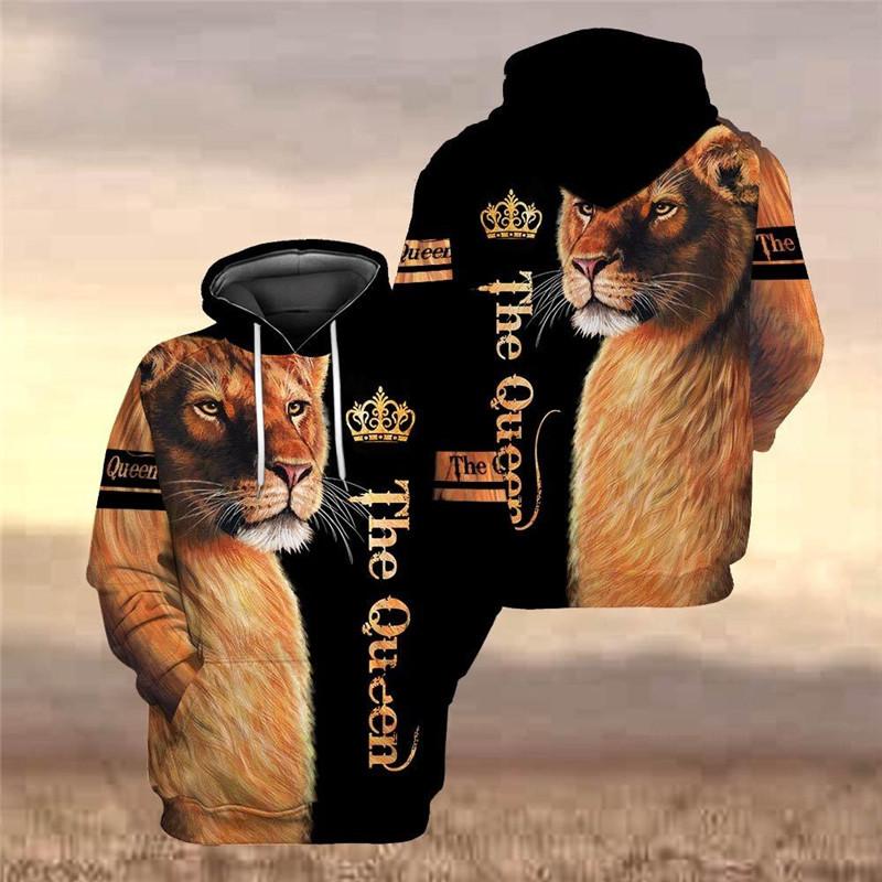 Men's Hoodies & Sweatshirts Lion Queen Hoodie Fashion Pullover 3D Overall Printing Zipper Hoodie/Sweatshirt Women's Christmas Sweater Appare, Black
Men's Hoodies & Sweatshirts Lion Queen Hoodie Fashion Pullover 3D Overall Printing Zipper Hoodie/Sweatshirt Women's Christmas Sweater Appare, Black