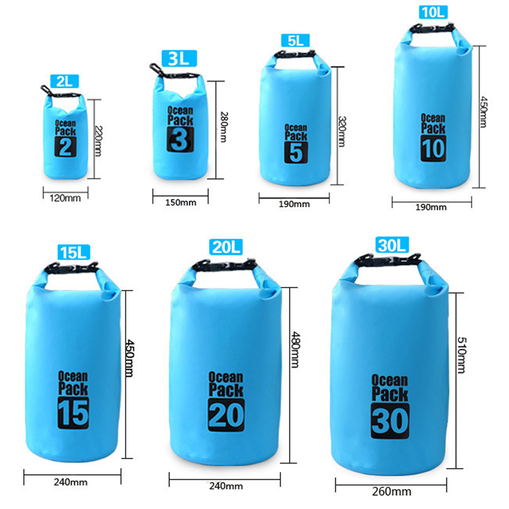 Waterproof Dry Backpack Water Floating Bag Roll Top Sack for Kayaking Rafting Boating River Swimming Trekking Kayak