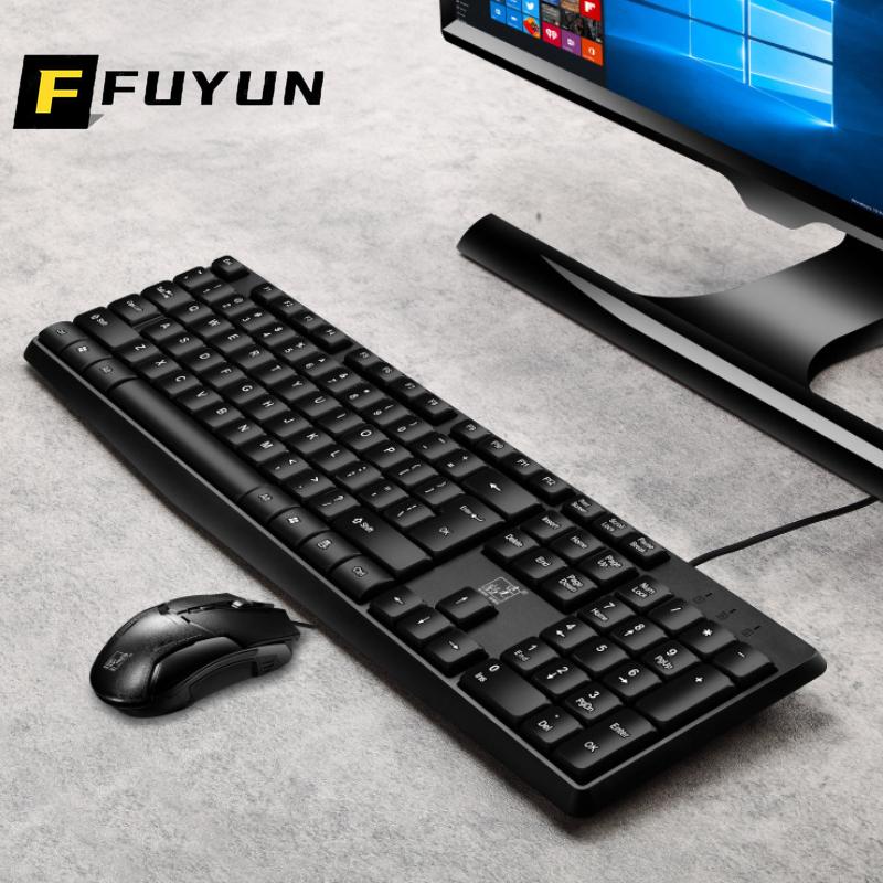 Keyboard Mouse Combos FUYUN Ergonomic Keycap Office USB Combo PC Desktop And Set Wired Full Size Computer N82
Keyboard Mouse Combos FUYUN Ergonomic Keycap Office USB Combo PC Desktop And Set Wired Full Size Computer N82