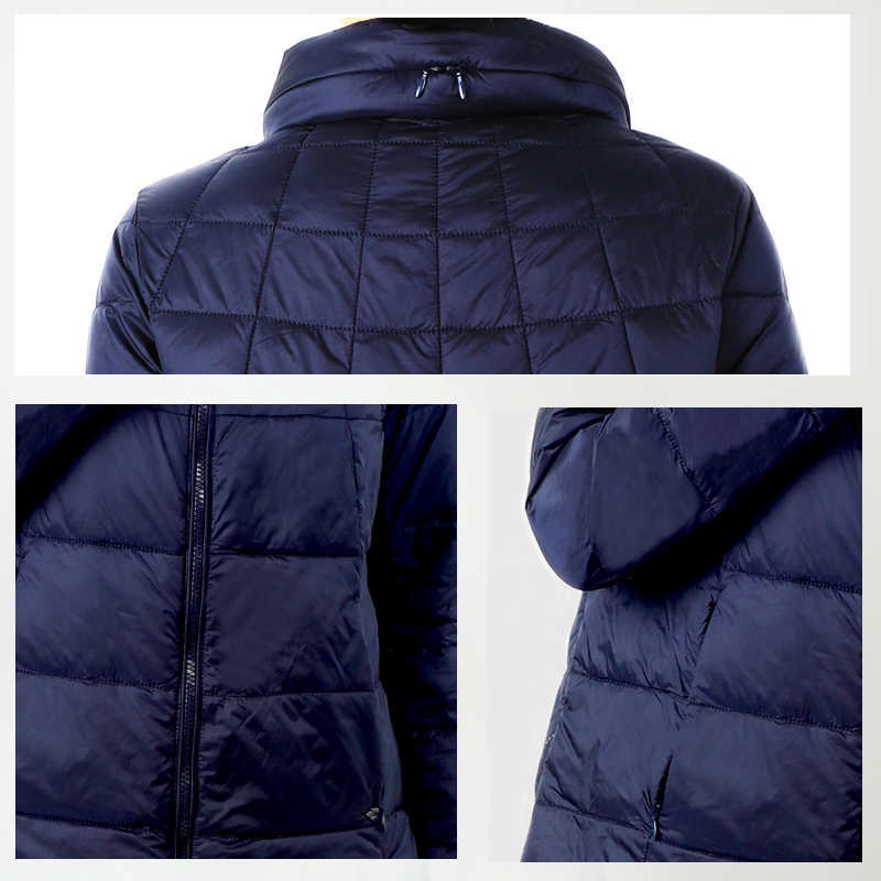 Short Women Down Jacket Office Lady Quilted Coat Cotton Parka Fluff Clothes Lightweight Office Ladies Vest Quilted Clothes 18-03 210901