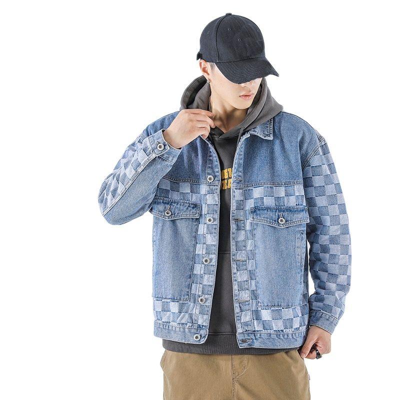 Men's Jackets 2021 Autumn Fashion Denim Jacket Loose Male Korean Version Of The Trend Handsome Outer Clothes Grid Men, Black;brown
Men's Jackets 2021 Autumn Fashion Denim Jacket Loose Male Korean Version Of The Trend Handsome Outer Clothes Grid Men, Black;brown