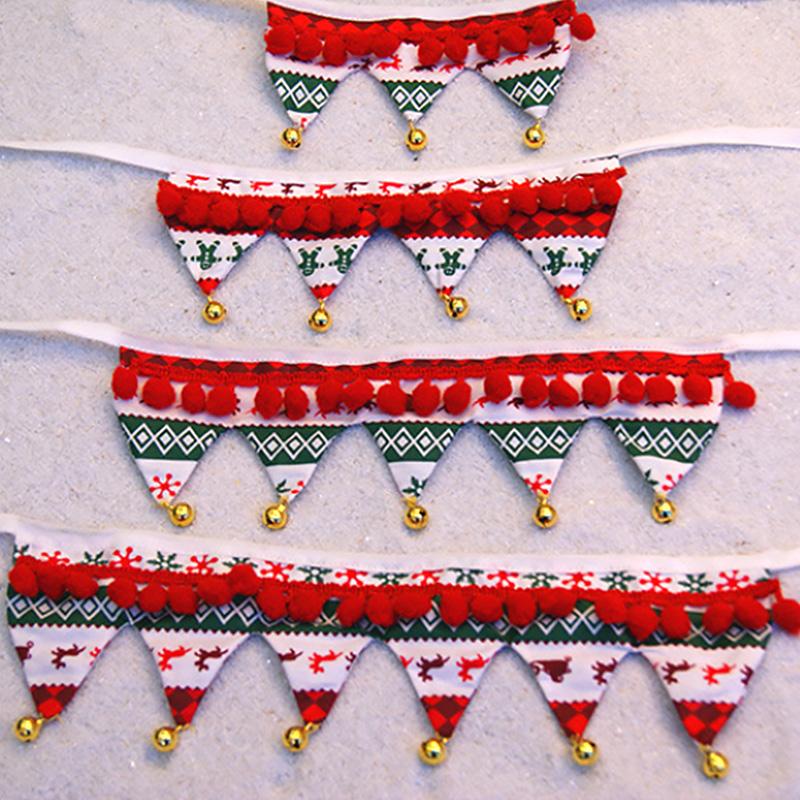 Christmas Dog Plush Scarf Bib Decor Adjustable Collar Neckerchief Towel Winter Cat Tie Neck Strap Xmas Pets Grooming Accessories Collars & L