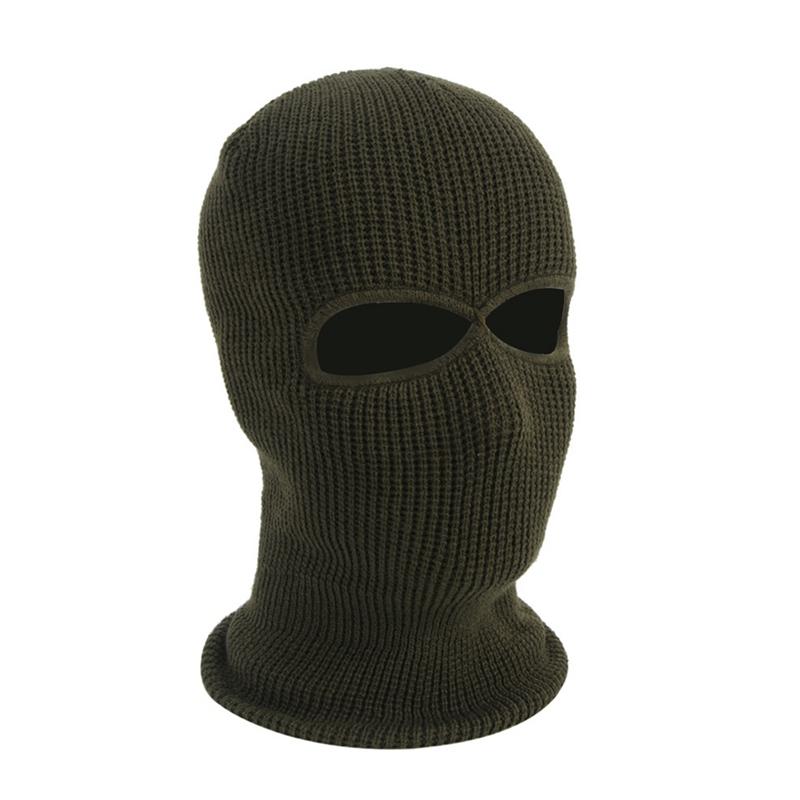 Hole Full Face Cover Mask Balaclava Knit Hat Army Tactical CS Winter Ski Cycling Beanie Scarf Warm Masks Caps