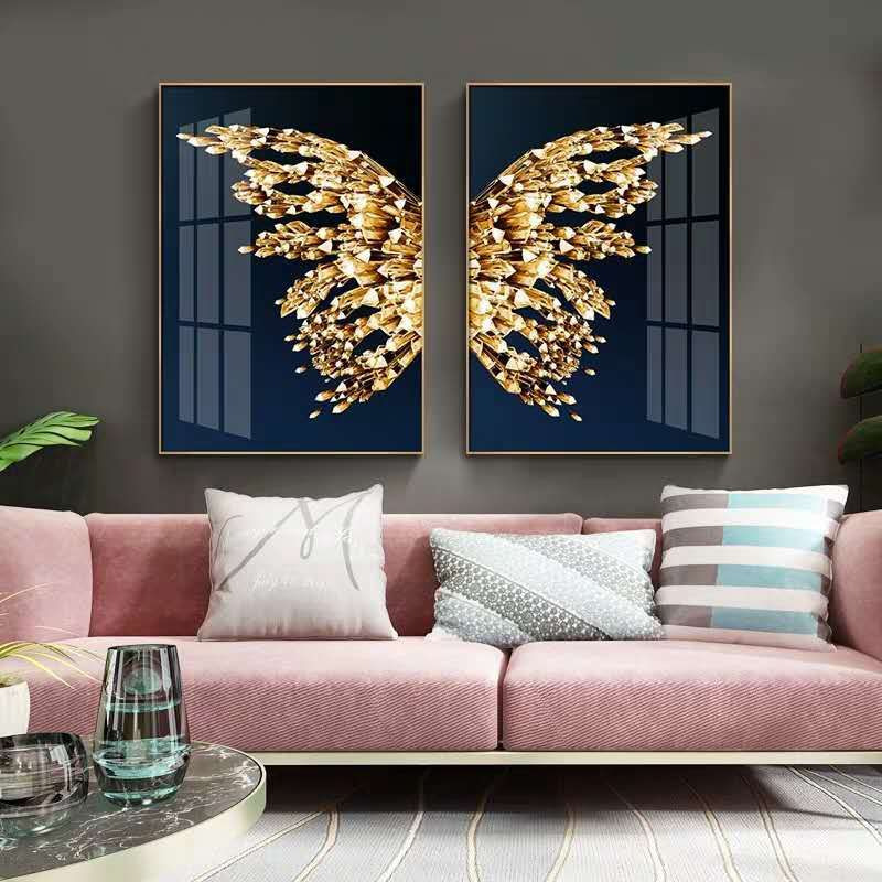 Modern Golden Butterfly Decorative Art Crystal Porcelain Painting Home Decor Wall
Modern Golden Butterfly Decorative Art Crystal Porcelain Painting Home Decor Wall