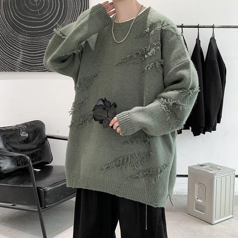Men's Sweaters Winter Sweater Men O-neck Pullover Knitted Coats Hong Kong-style Trend Thick Loose Handsome Student Retro Warm Man Clothes, White;black
Men's Sweaters Winter Sweater Men O-neck Pullover Knitted Coats Hong Kong-style Trend Thick Loose Handsome Student Retro Warm Man Clothes, White;black