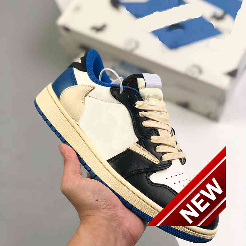 Top Quality Jumpman 1 OG 1S Low Mens Basketball Shoes Travis Scotts x Fragment White blue Lychee Skin With North Carolina Suede Womens, #1
Top Quality Jumpman 1 OG 1S Low Mens Basketball Shoes Travis Scotts x Fragment White blue Lychee Skin With North Carolina Suede Womens, #1