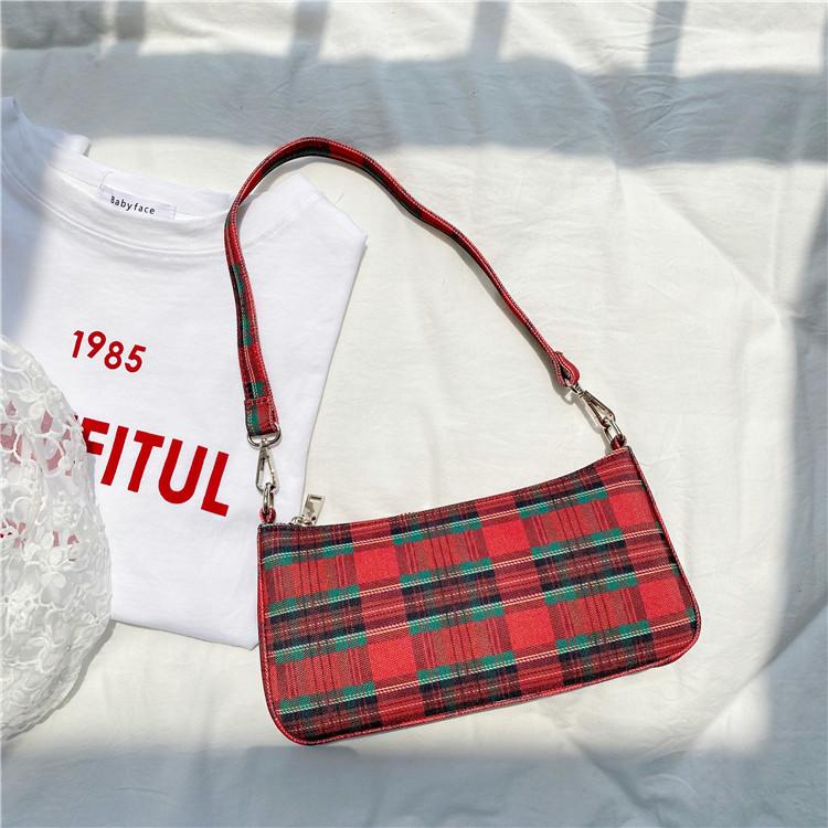 Vintage Check Baguette Bag Literary Fresh Shoulder Underarm Women's 2021 One-shoulder Cross Body
Vintage Check Baguette Bag Literary Fresh Shoulder Underarm Women's 2021 One-shoulder Cross Body