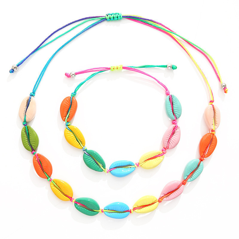 Seashell Bracelet and Necklace Women Summer Bracelets Cowrie-shell Bohemian Jewelry Beach Pink Black Natural Shell Pulseras Gift
Seashell Bracelet and Necklace Women Summer Bracelets Cowrie-shell Bohemian Jewelry Beach Pink Black Natural Shell Pulseras Gift