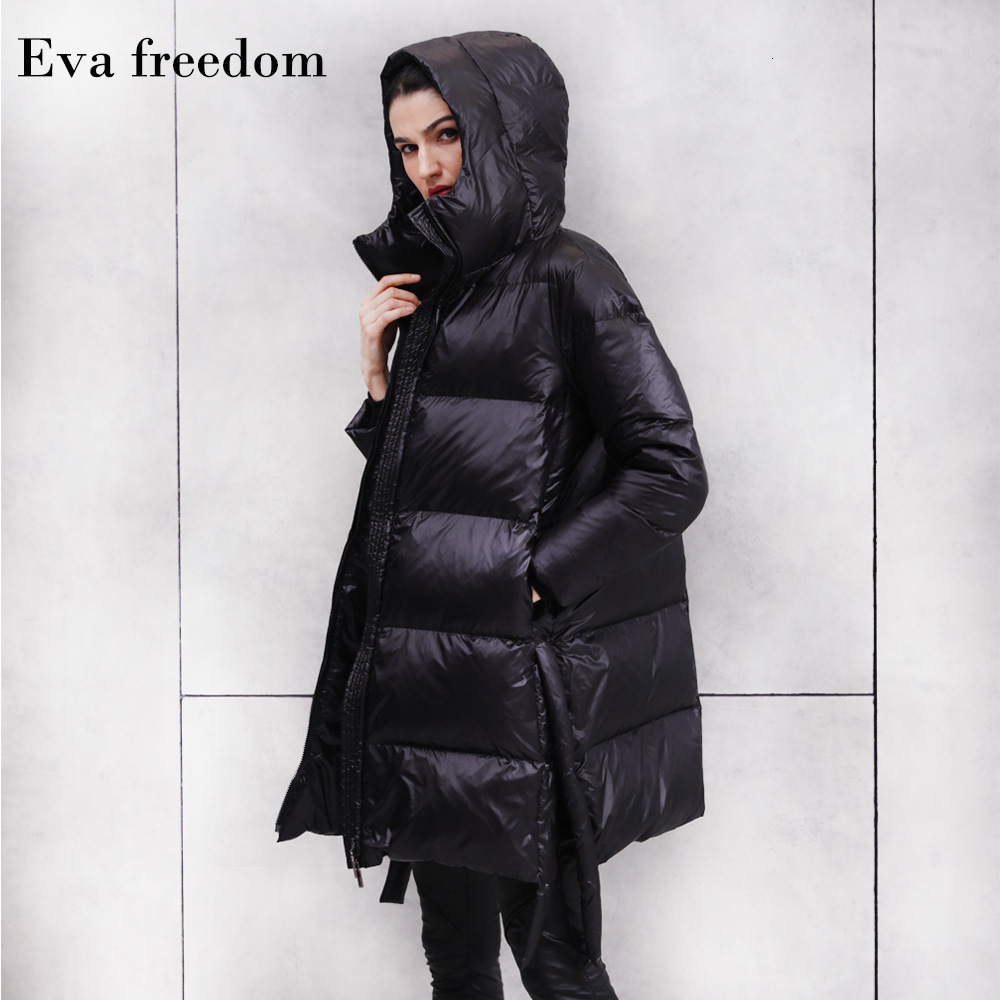 down jacket off season women's middle and long 2021 winter 90% white duck hooded thickened, Black
down jacket off season women's middle and long 2021 winter 90% white duck hooded thickened, Black