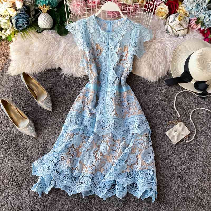 Plus Size -XXL Romantic Irregular Fairy Lace Dresses Ruffles Deco Hollow Out Butterfly Sleeves Short Women Party 210525, Blue
Plus Size -XXL Romantic Irregular Fairy Lace Dresses Ruffles Deco Hollow Out Butterfly Sleeves Short Women Party 210525, Blue
