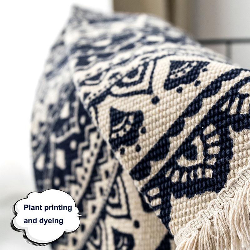 Bohemia Round Carpets Ethnic Tassel Yellow Mandala Carpet Living Room Cotton Linen Big Rugs Modern Classic 90/120cm Mats Decor