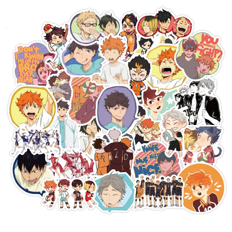 50pcs/Lot Graffiti Stickers Basketball Volleyball Japanese Anime Sticker For Suitcase Laptop Luggage Motorcycle Phone Skateboard Car Decal