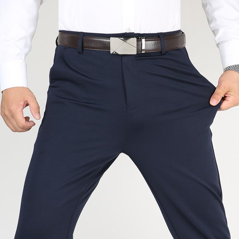 Brand 2021 Extra Large Size Mens Pants Plus Velvet Business Casual For Men Stretch Work Men'\s Trousers Men's