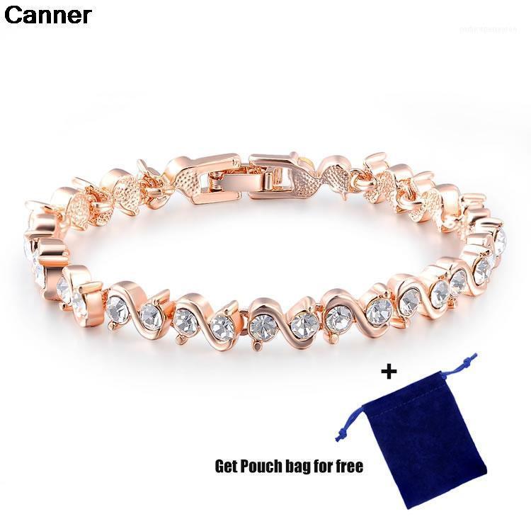 Bangle Canner Cubic Zirconia Crystal Bracelet Women Birthday Gift Rose Gold Wedding Party Valentine Jewelry C51
Bangle Canner Cubic Zirconia Crystal Bracelet Women Birthday Gift Rose Gold Wedding Party Valentine Jewelry C51