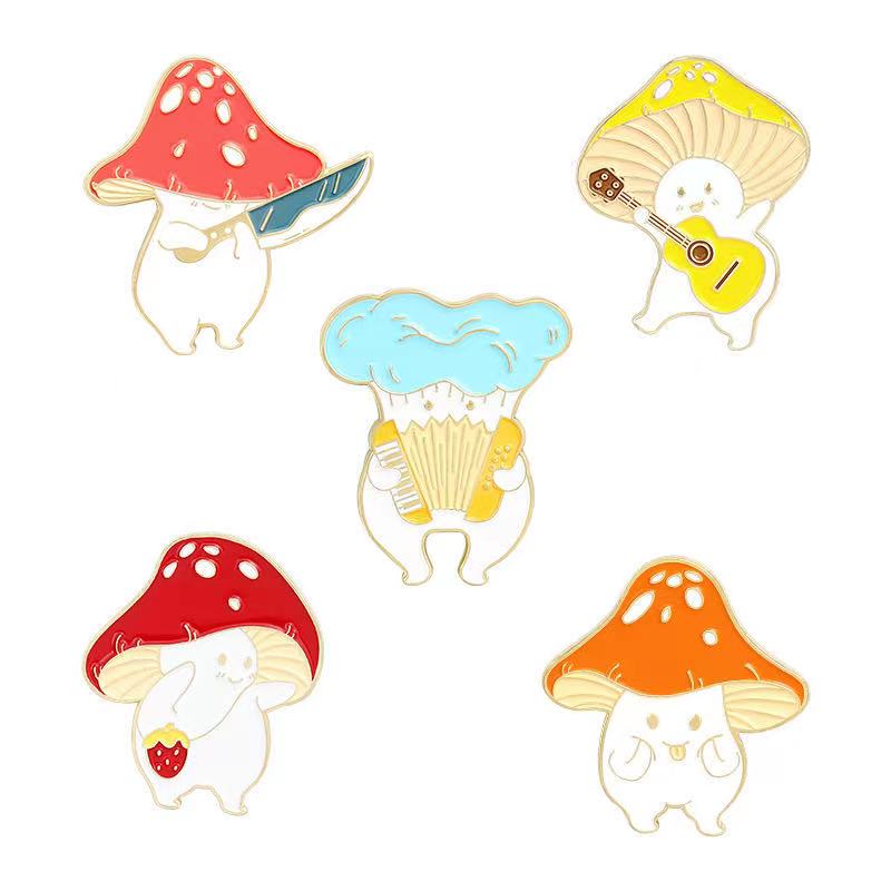 Cute Mushroom Brooch Animal Zinc Alloy Badges for Kids Backpack Hard Enamel Pins Buckle Collection Jewelry Gift Bag Jean Denim Coat Accessory
Cute Mushroom Brooch Animal Zinc Alloy Badges for Kids Backpack Hard Enamel Pins Buckle Collection Jewelry Gift Bag Jean Denim Coat Accessory