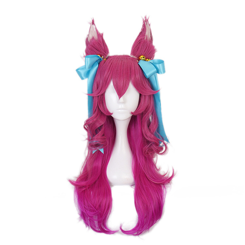 Game LOL Spirit Blossom Ahri Cosplay Wig Long Gradient Color Loose Wave Heat Resistant Synthetic Hair Wigs with Ears, Wig and ears
Game LOL Spirit Blossom Ahri Cosplay Wig Long Gradient Color Loose Wave Heat Resistant Synthetic Hair Wigs with Ears, Wig and ears