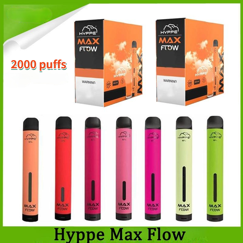 HYPPE Max Flow Disposable Vape pen Electronic Cigarettes starter kit Pod Device 2000 Puffs Pre Filled 6ML 900mAh Battery vapors wholesale dhl
HYPPE Max Flow Disposable Vape pen Electronic Cigarettes starter kit Pod Device 2000 Puffs Pre Filled 6ML 900mAh Battery vapors wholesale dhl