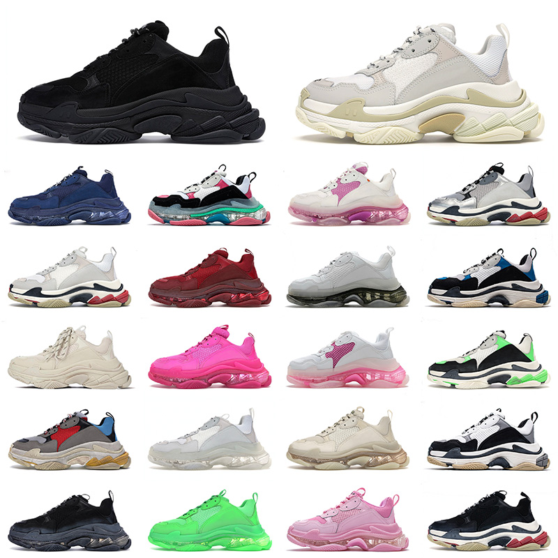 2021 Platform Sneakers Triple S Flat Casual Shoes 17FW Paris Mens Womens Vintage Designer Old Dad Fashion Trainers Bottoms 36-45
2021 Platform Sneakers Triple S Flat Casual Shoes 17FW Paris Mens Womens Vintage Designer Old Dad Fashion Trainers Bottoms 36-45