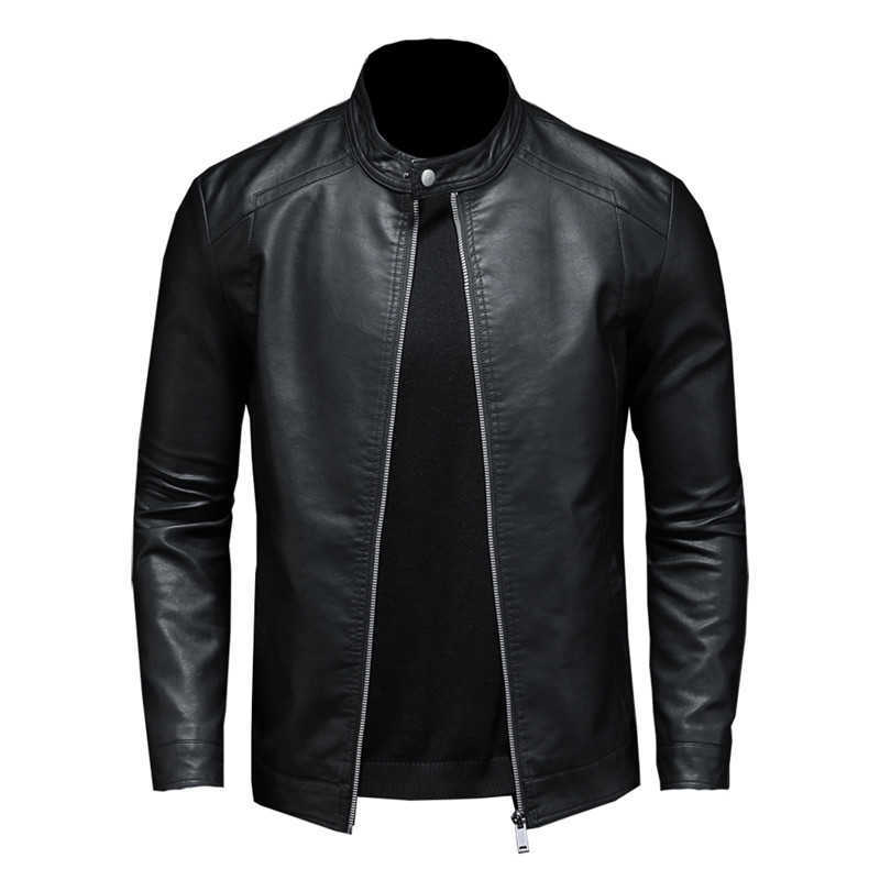 -selling Collection of leather jacket/leather jacket men's autumn winter motorcycle leather coat 5XL / faux leather PU Coat 211119
