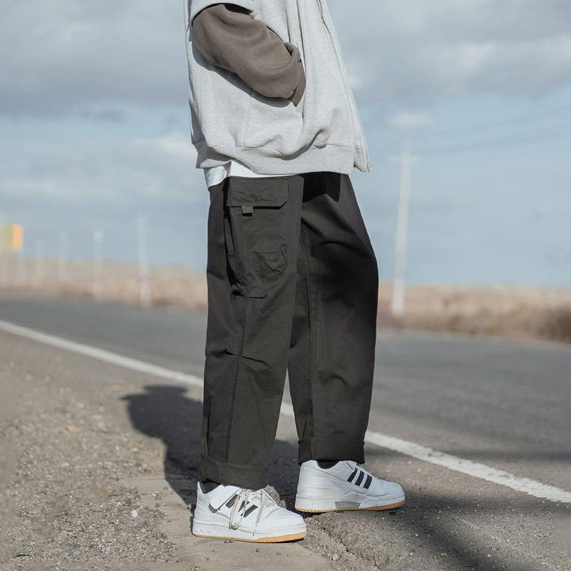 Hip Hop Fashion Korean Casual Overalls Men Clothing Kpop Couple Cargo Pants Army Green Jogging Harajuku Trousers Male Men's