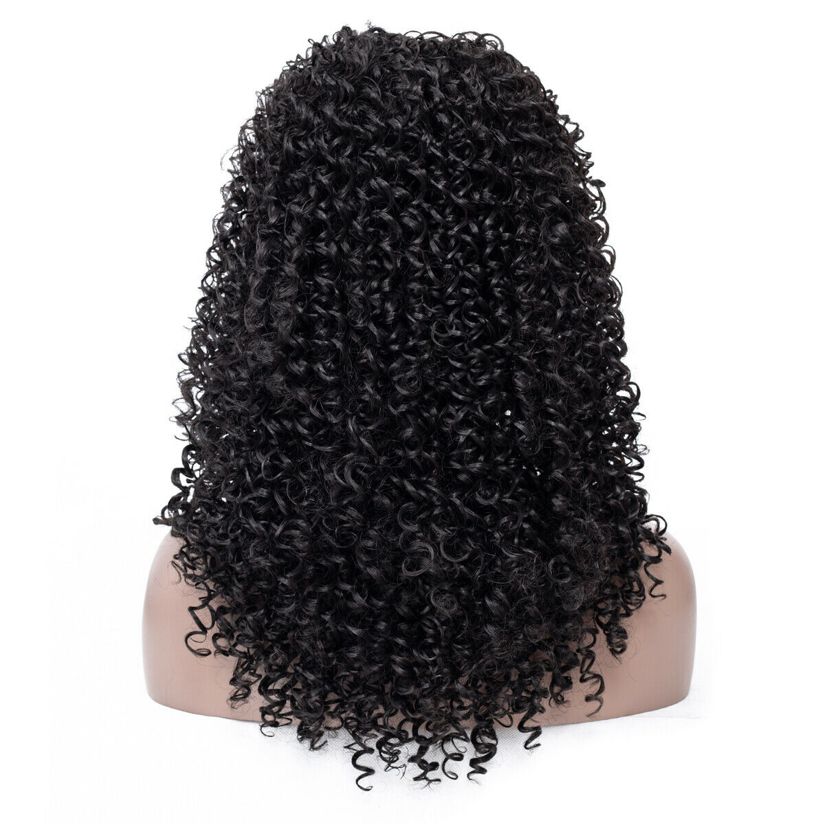 Women Afro Kinky Curly Long No Lace Front Wigs Black Cosplay Synthetic Hair New