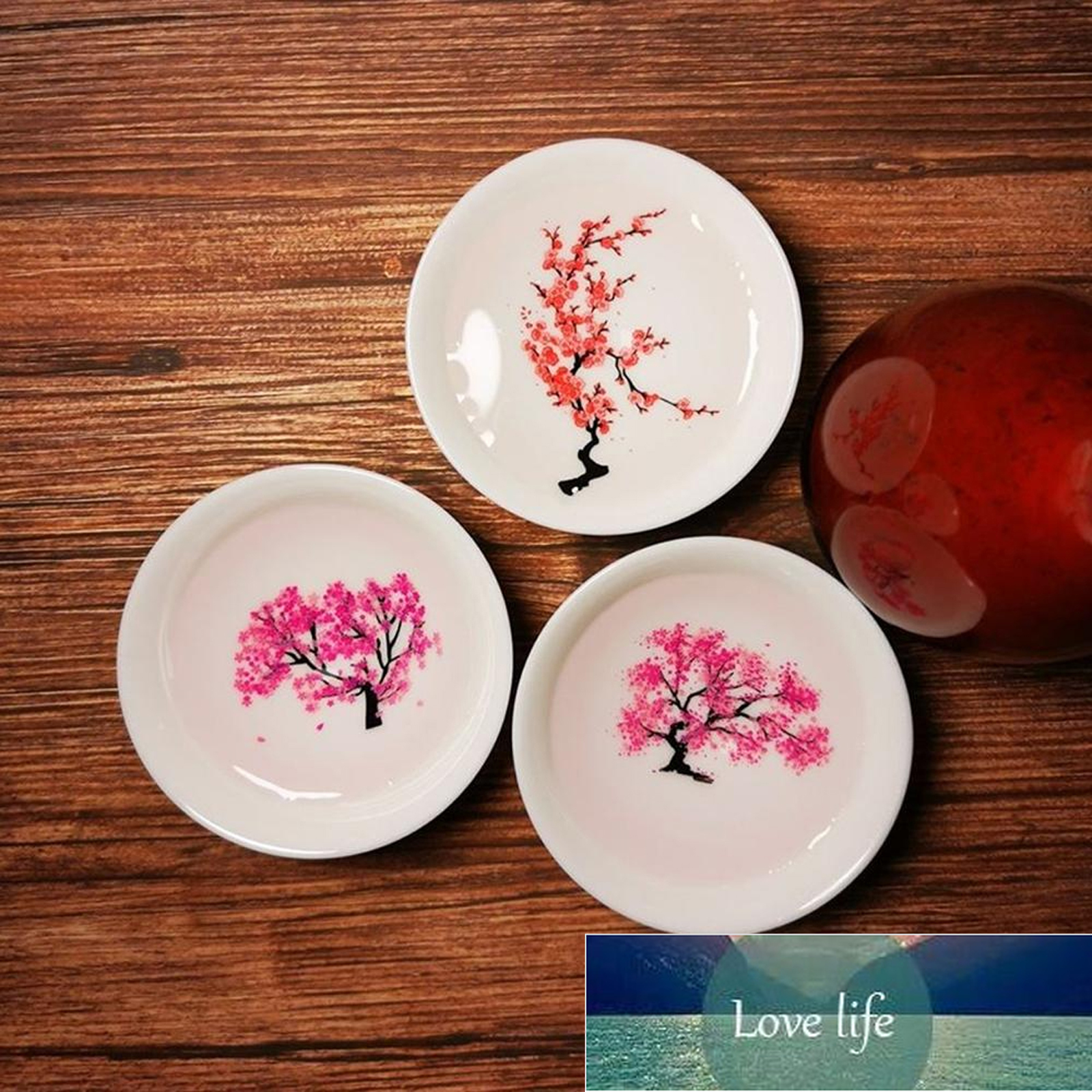 Japanese Magic Sakura Cup Cold Temperature Color Changing Flower display Sake Cup Ceramic Kung fu Tea Cup Tea Bowl New Factory price expert design Quality Latest