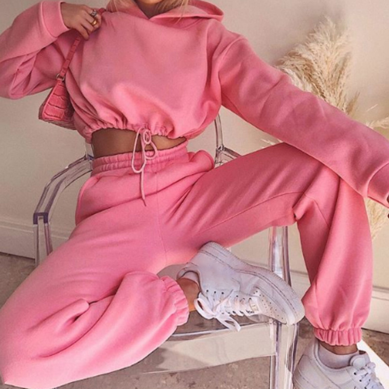 Women' Tracksuit Suit Drawstring Short Hoodie Two Piece Set Women Hooded Sweatshirts Spring Female Sports Pants Suits 210524, Bright green
Women' Tracksuit Suit Drawstring Short Hoodie Two Piece Set Women Hooded Sweatshirts Spring Female Sports Pants Suits 210524, Bright green