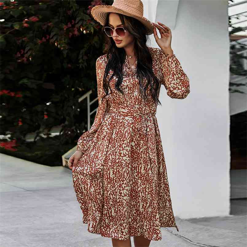 Spring Retro Leopard Print Midi Dress Elegant Intellectual Temperament Women Fashion Split es Vestidos 210517, Black
Spring Retro Leopard Print Midi Dress Elegant Intellectual Temperament Women Fashion Split es Vestidos 210517, Black
