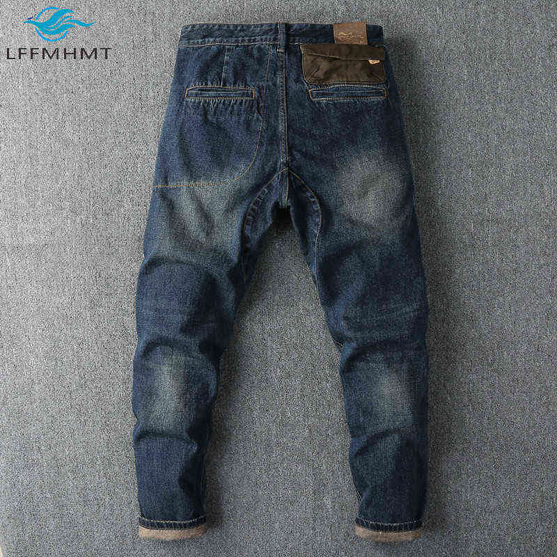 3310 West American Style Autumn Fashion Denim Pant Heavy Weight Vintage Jeans Men High Quality Washed Retro Loose Casual Trouser 211111