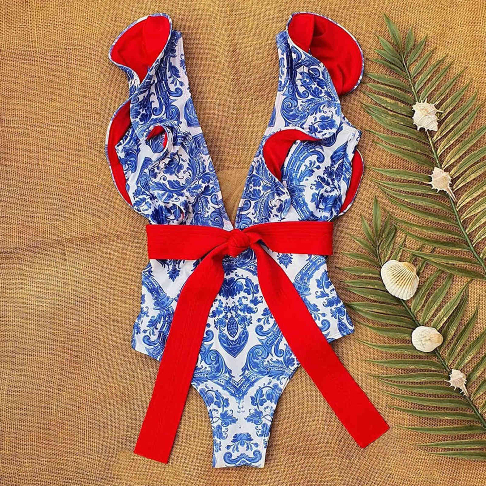 2022 Sexy One Piece Swimsuit Women Swimwear Floral Print Bodysuit Summer Beach Bathing Suit Swimsuit ~XL
2022 Sexy One Piece Swimsuit Women Swimwear Floral Print Bodysuit Summer Beach Bathing Suit Swimsuit ~XL