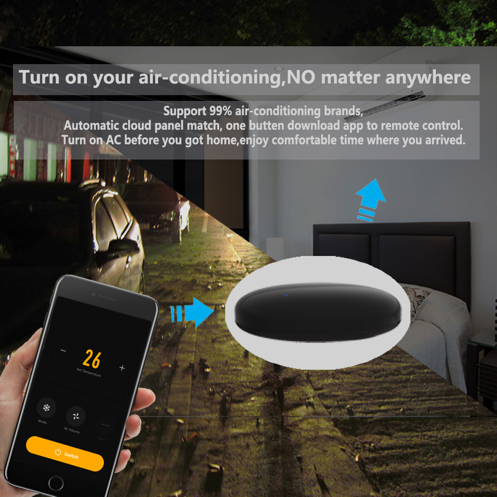 Smart Universal IR Remote WiFi Tuya for Smart Home Control for TV DVD AUD AC Air Conditioner Works with Alexa Google Home
Smart Universal IR Remote WiFi Tuya for Smart Home Control for TV DVD AUD AC Air Conditioner Works with Alexa Google Home