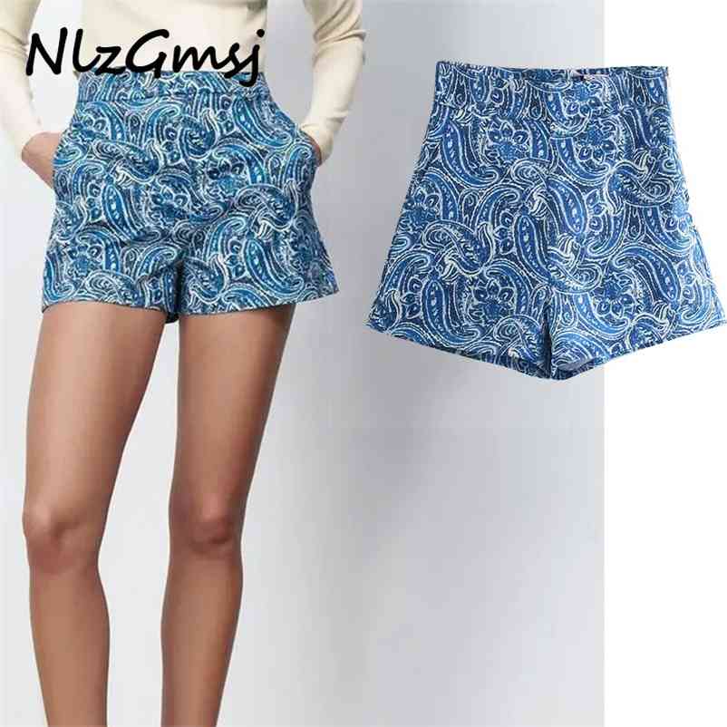 Short Vintage Print Blue High Waist Female Summer Fashion Side Zip Wide Leg Casual Short Pants 04 210628, Photo color
Short Vintage Print Blue High Waist Female Summer Fashion Side Zip Wide Leg Casual Short Pants 04 210628, Photo color