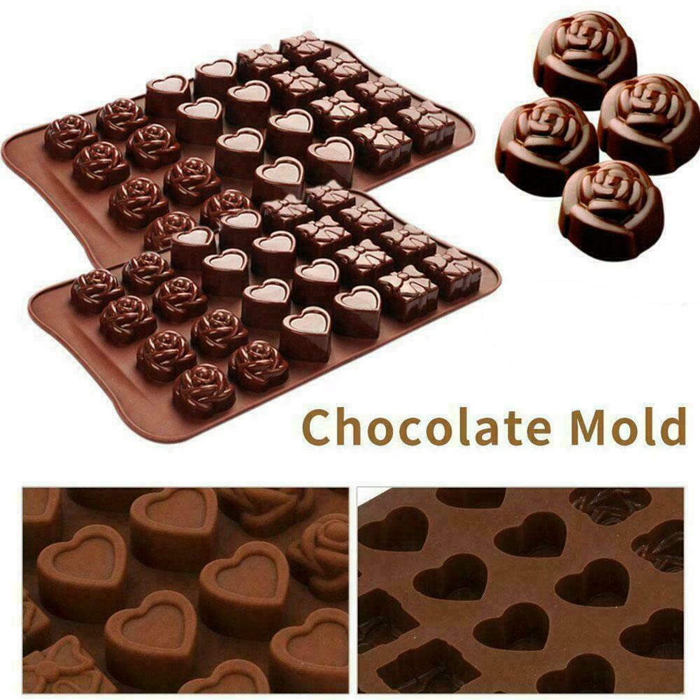 Moule en silicone gâteau au chocolat pâlissage de pâte à pâtisserie fondue Valentin Ice Rose Outils de cuisine 88202196