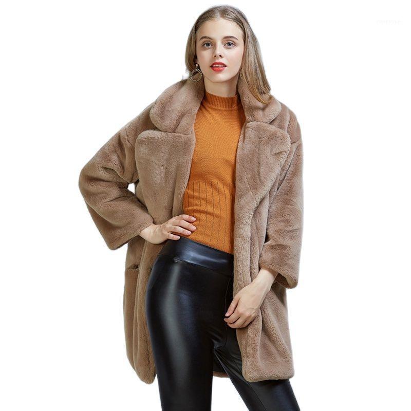 Women's Fur & Faux Winter Women Loose Warm Coat Mid-length Casual Thick Soft Plush Jacket Elegant Solid Single Breasted Outwear, White
Women's Fur & Faux Winter Women Loose Warm Coat Mid-length Casual Thick Soft Plush Jacket Elegant Solid Single Breasted Outwear, White