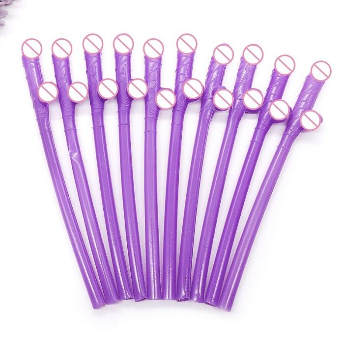 Party Decoration 10 Pcs Drinking Penis Straws Bride Shower Sexy Hen Night Willy Novelty Nude Straw For Bar Bachelorette Supplies