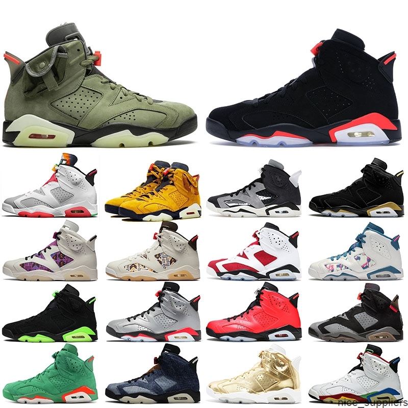 Top Quality Travis 6 Black Infrared Jumpman 6 6s Mens Shoes Retro DMP Hare Tech Chrome Gatorade Quai 54 Trainers Sneakers
Top Quality Travis 6 Black Infrared Jumpman 6 6s Mens Shoes Retro DMP Hare Tech Chrome Gatorade Quai 54 Trainers Sneakers