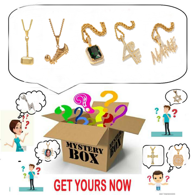 Mystery Box 100% surprise high quality gold silver Necklace for Women Men Christmas gifts most popular free-ship
Mystery Box 100% surprise high quality gold silver Necklace for Women Men Christmas gifts most popular free-ship