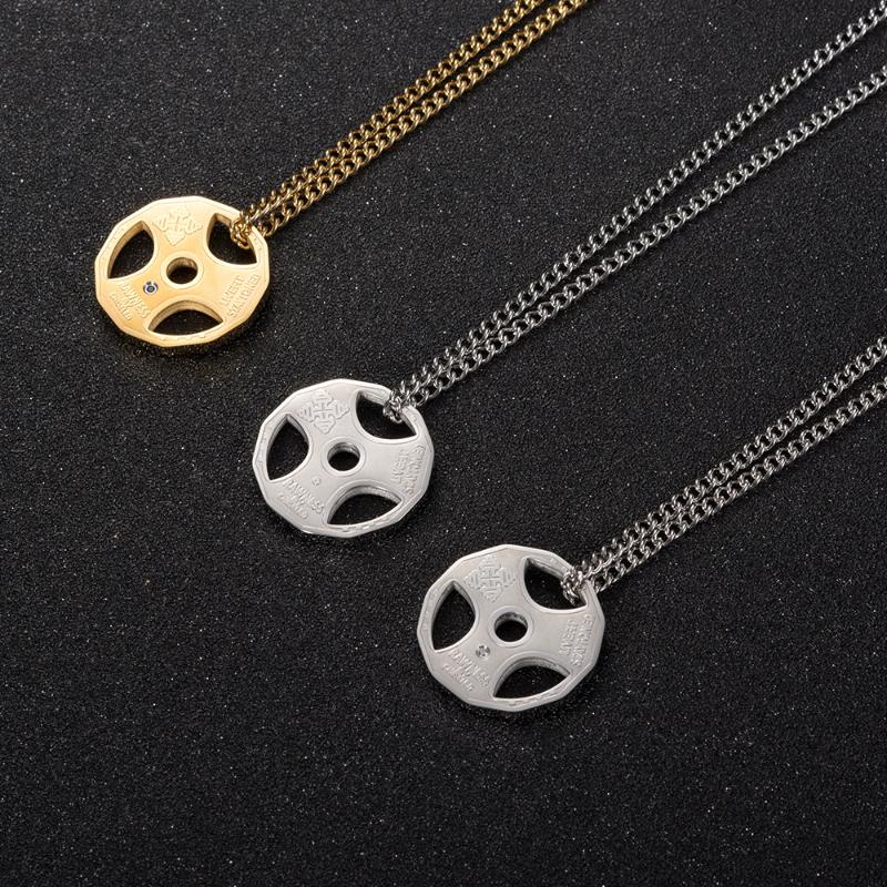 Pendant Necklaces Stainless Steel Man Women Pendants Chain Movement Barbell For Boyfriend Girlfriend Jewelry Creativity Gift Wholesale
Pendant Necklaces Stainless Steel Man Women Pendants Chain Movement Barbell For Boyfriend Girlfriend Jewelry Creativity Gift Wholesale