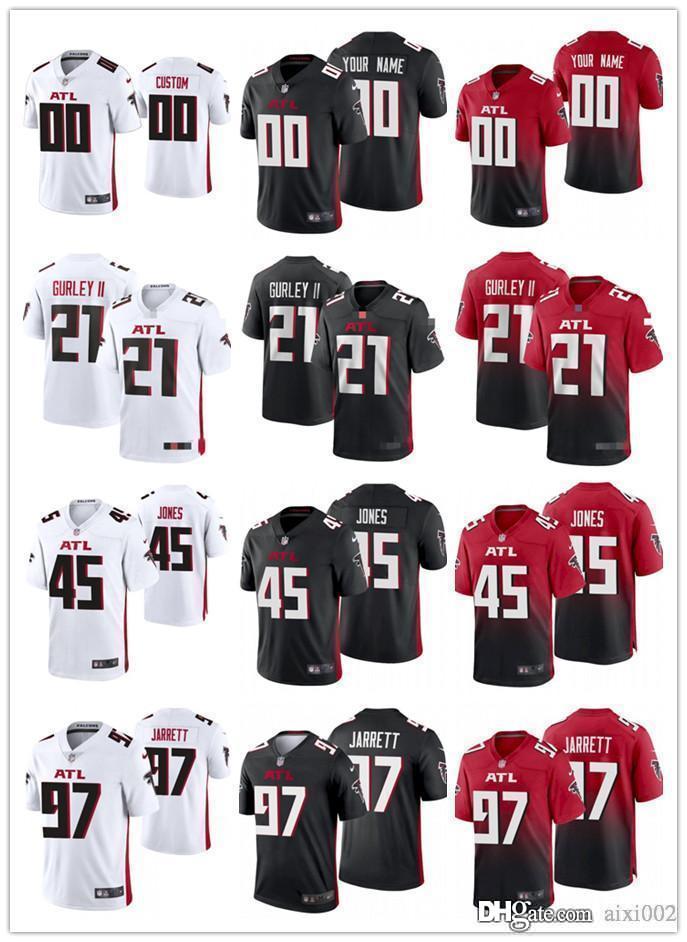 Men Women Youth 45 Deion Jones 97 Grady Jarrett 11 Julio Jones 21 Todd Gurley II custom Black red White Football Jerse
Men Women Youth 45 Deion Jones 97 Grady Jarrett 11 Julio Jones 21 Todd Gurley II custom Black red White Football Jerse