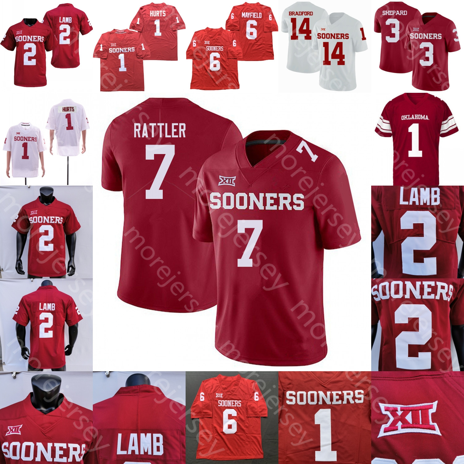 Oklahoma Sooners Football Jersey College Dillon Gabriel Kennedy Brooks Spencer Rattler Marvin Mims Eric Gray Caleb Williams Isaiah Thomas Perrion Winfrey Fields от DHgate WW